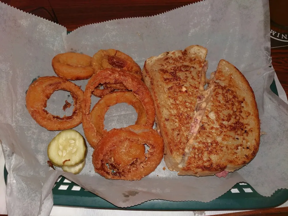 Ruben and Onion Rings